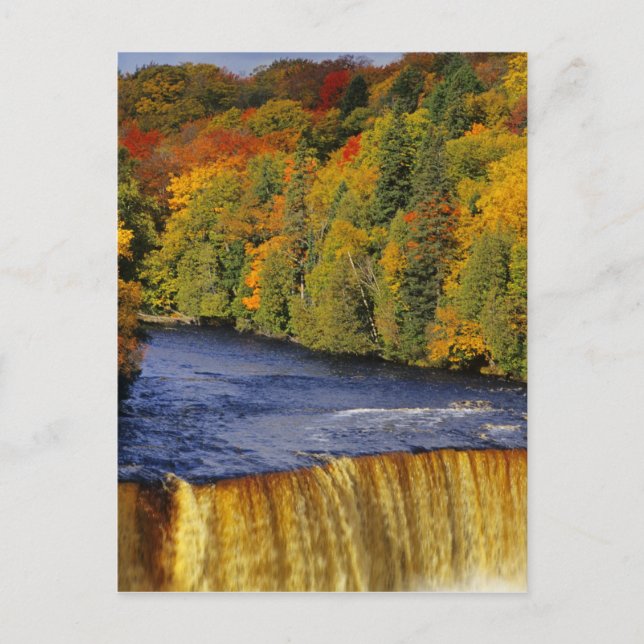 Carte Postale Upper Tahquamenon Falls in UP Michigan in (Devant)
