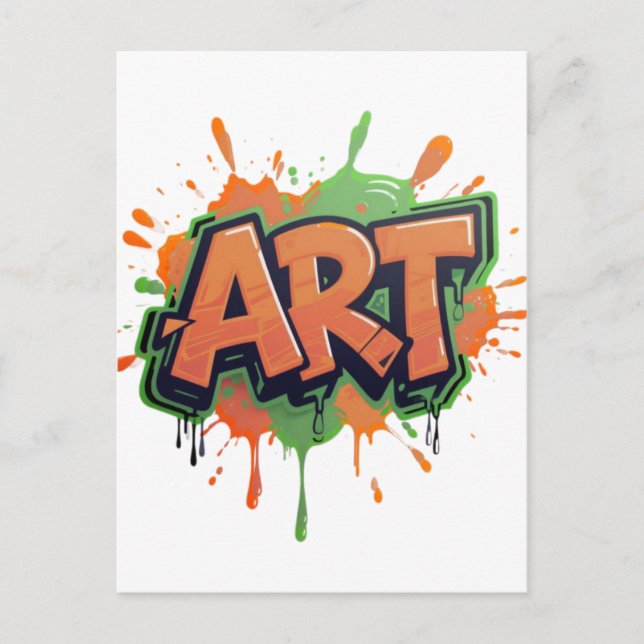 Carte Postale Urban Splash Art Graffiti Pulse Bold Street Expres (Devant)