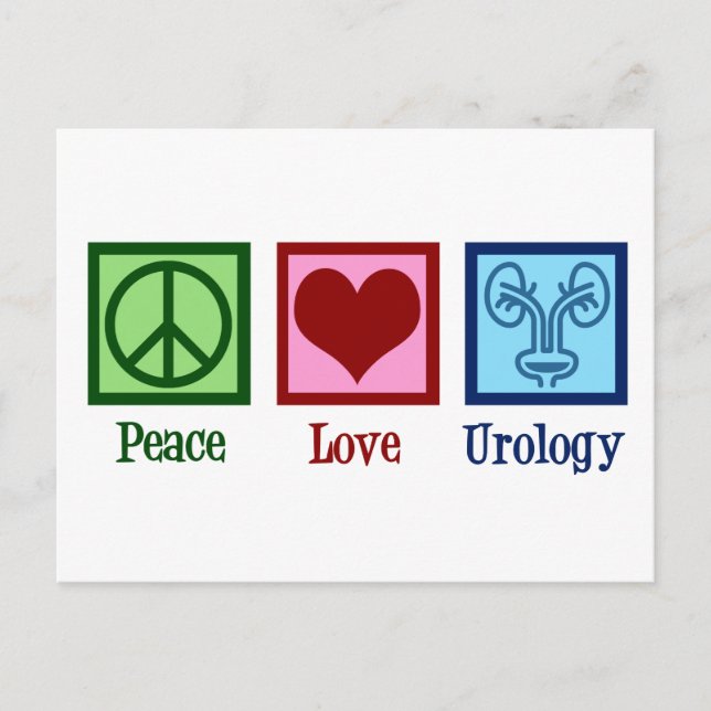 Carte Postale Urologie de l'amour pour la paix (Devant)
