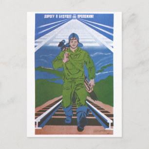 Carte Postale URSS CCCP Guerre froide Union soviétique Propagati