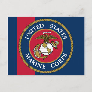 Carte Postale US Marine Corps - Bleu
