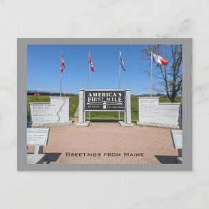 Carte Postale US Route 1 Le premier kilomètre de l'Amérique