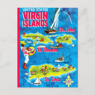 Carte Postale US Virgin Islands Postcard