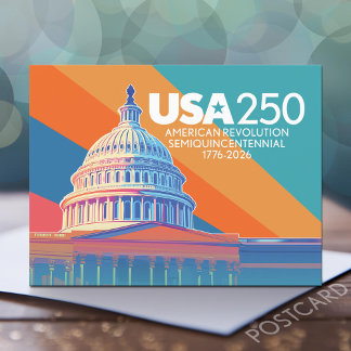 Carte Postale USA 250e anniversaire - Dôme de la capitale Amériq