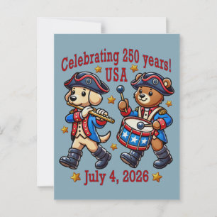 Carte Postale USA 250e Anniversaire Souvenir - Patriotique