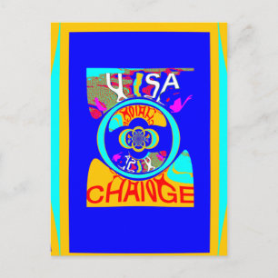 Carte Postale Usa Change Beautiful Extraordinaire Text Quote Des