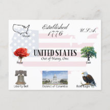 Carte postale USA | États-Unis d'Amérique