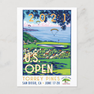 Carte Postale USA Golf Open 2021 TORREY PINES cadeaux