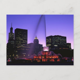 Carte Postale USA, IL, Chicago. Fontaine de Buckingham à Grant