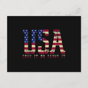 Carte Postale USA L'Aiment Ou Le Laissent