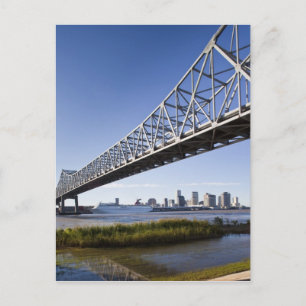 Carte Postale USA, Louisiane, Nouvelle-Orléans. Skyline depuis