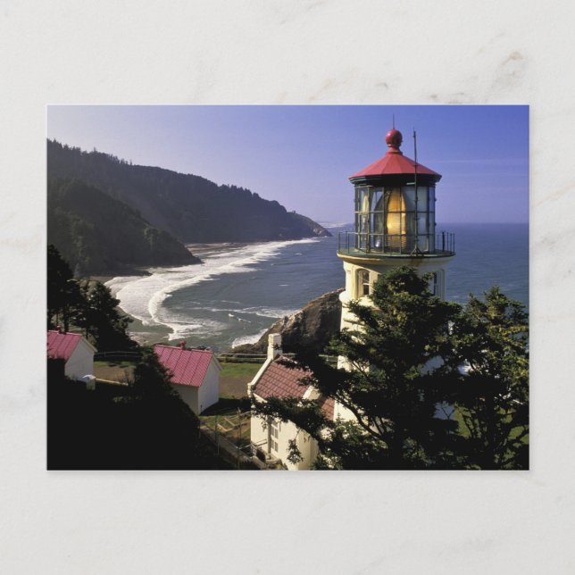 Carte Postale USA, Oregon, Florence. Phare de Heceta Head (Devant)