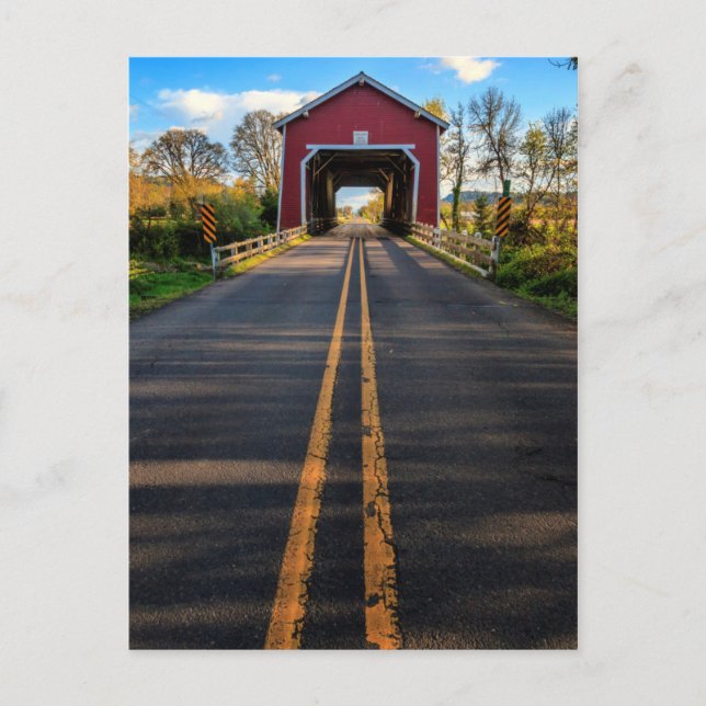 Carte Postale USA, Oregon, Scio, Shimanek Bridge 2 (Devant)