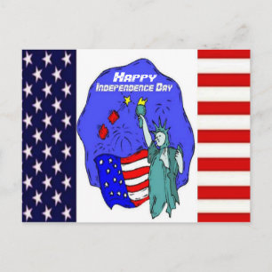 Carte Postale USA Pride - fête de l'indépendance