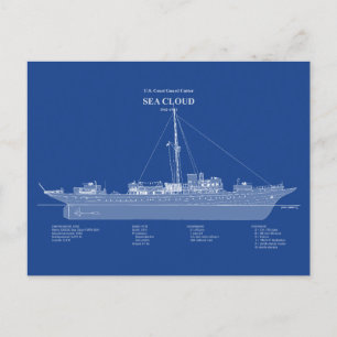 Carte Postale USCG Cutter Sea Cloud wpg-284 - ABD