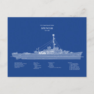 Carte Postale USCG Cutter Spencer wpg-36 - ABD