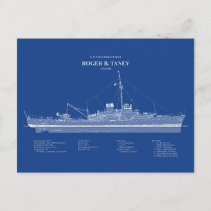Carte Postale USCG Roger B. Taney whec-37 - ABD