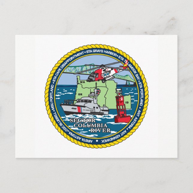 Carte Postale USCG Station Columbia River (Devant)