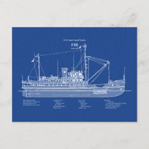 Carte Postale USCG Tender Fir wlm-212 - ABD
