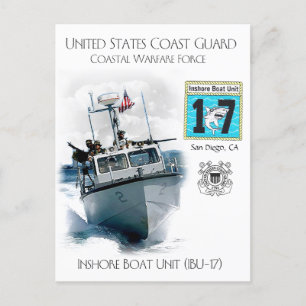 Carte Postale USCG Unités de bateaux côtiers IBU-17