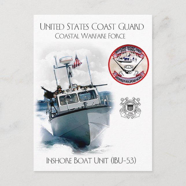 Carte Postale USCG Unités de bateaux côtiers IBU-53 (Devant)