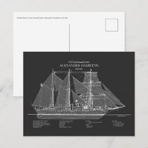 Carte Postale USCGC Alexander Hamilton wix-272 - ABD