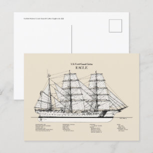 Carte Postale USCGC Eagle wix-327 - SBD