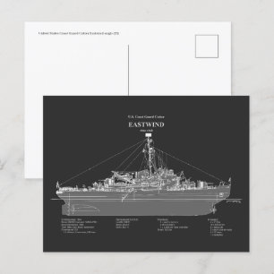 Carte Postale USCGC Eastwind wagb-279 - PD