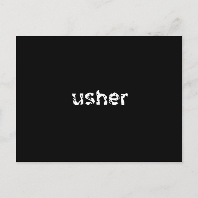 Carte Postale Usher (Devant)