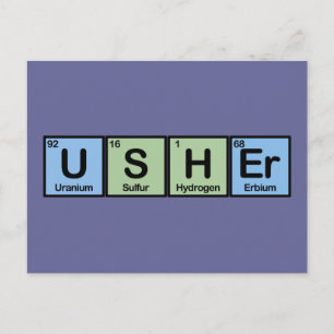 Carte Postale Usher en éléments