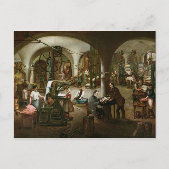 Carte Postale Usine dans la rue d'Aubagne, 1861 (Devant)