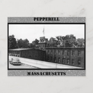 Carte Postale Usine de papier historique à Pepperell Massachuset