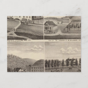 Carte Postale Usine, magasins et résidences, Minnesota