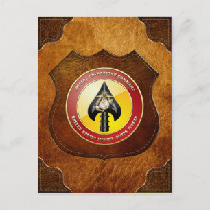 Carte Postale USMC Opérations spéciales (MARSOC) [3D]