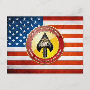 Carte Postale USMC Opérations spéciales (MARSOC) [3D]