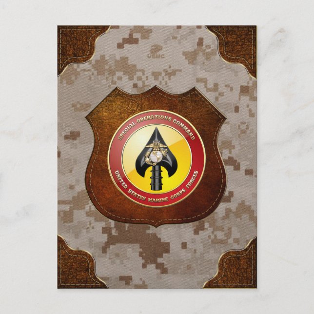 Carte Postale USMC Opérations spéciales (MARSOC) [3D] (Devant)