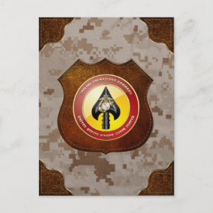Carte Postale USMC Opérations spéciales (MARSOC) [3D]