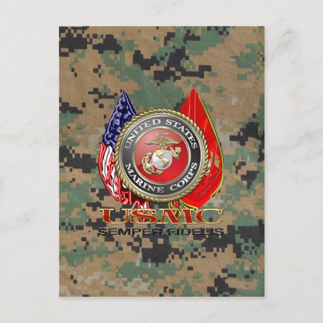 Carte Postale USMC Semper Fi [édition spéciale] [3D] (Devant)