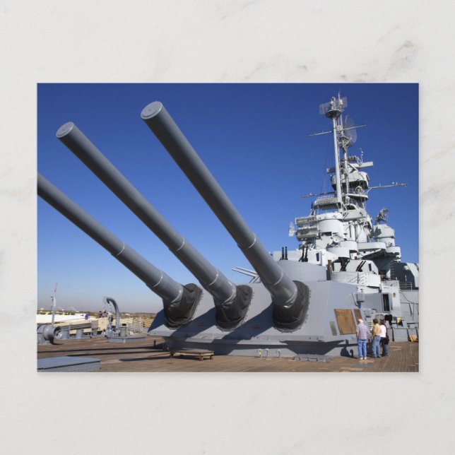 Carte Postale USS Alabama Battleship au Battleship Memorial 2 (Devant)