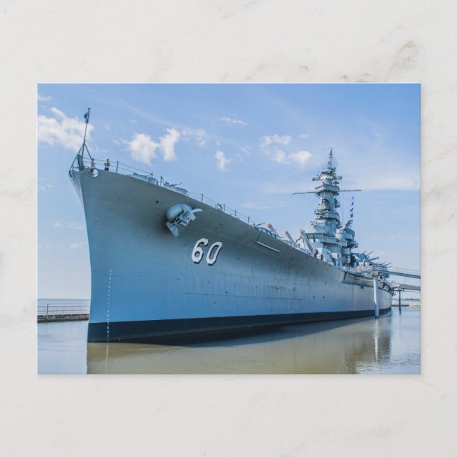Carte Postale USS Alabama BB-60 (Devant)