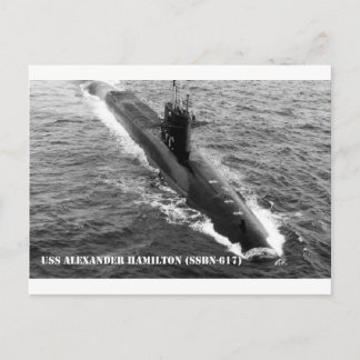 CARTE POSTALE USS ALEXANDER HAMILTON