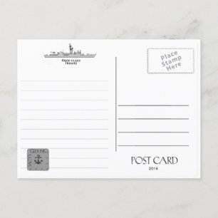 CARTE POSTALE USS BOWEN DE-1079 /FF-1079        FRIGATEPOSTCARD