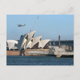 Carte Postale USS Canberra à Sydney