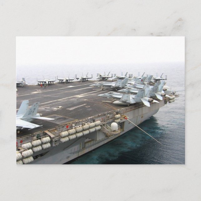 Carte Postale Uss Reagan (CVN-76) (Devant)