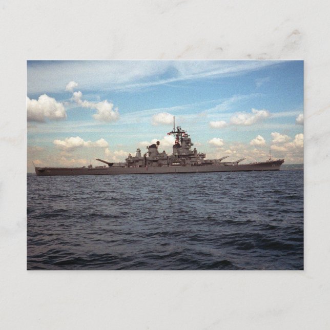 Carte Postale USS Wisconsin (BB-64) (Devant)