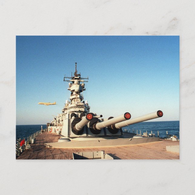 Carte Postale USS Wisconsin (BB-64) (Devant)