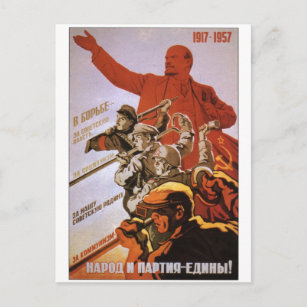 Carte Postale USSR CCCP Cold War Soviet Union Propaganda Posters