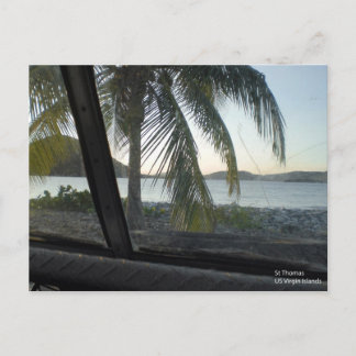 Carte Postale USVI St Thomas d'une jeep battue