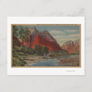 Carte Postale Utah - Le mont Majestic et l'atterrissage de l'ang