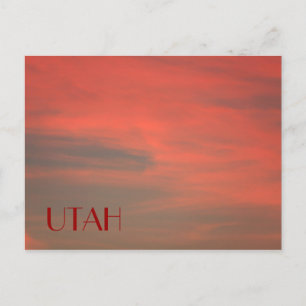 Carte postale UTAH Red Sky